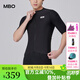 MBO春夏款騎行服男子短袖C001戶(hù)外反光山地公路自行車(chē)上衣 黑色 M