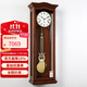 漢時(shí)（Hense） 實(shí)木機械掛鐘德國進(jìn)口機芯擺鐘歐式復古客廳奏樂(lè )報時(shí)鐘表HP0121 烏金木德國五音