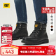 CAT卡特新品男士戶(hù)外休閑復古工裝靴高幫復古單鞋 黑色 42