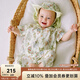 OAK FAMILY新生連體衣夏季短袖純棉寶寶哈衣嬰幼兒寬松爬服 兔子莊園 （不含帽子） 80cm （推薦：9~18個月）