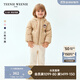 Teenie Weenie  Kids小熊童裝冬季男女寶三防蓬蓬熊耳連帽厚羽絨服 米色 110 cm