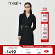 PORTS 寶姿秋冬新品時(shí)尚職場(chǎng)通勤V領(lǐng)連衣裙ALM9D039LWP096 黑色 L (8)
