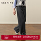 詩(shī)凡黎（'SEIFINI）孟子義代言經(jīng)典中筒云朵針織褲2025秋冬新款顯瘦百搭休閑褲 煙灰預售[11月10日]發(fā) S