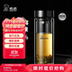 希諾（HEENOOR）抗菌玻璃杯雙層隔熱高檔車載水杯男2025新款泡茶杯子XN-9607KT