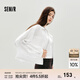 森馬（Semir）外套女秋短款蕾絲寬松蝙蝠袖棉麻立領(lǐng)2025新款甜美小清新夾克 本白10102 S