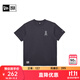 NEW ERA 紐亦華MLB短袖T恤男女情侶夏季NY印花休閑潮流半袖 14363731-石墨灰 洛杉磯天使 L