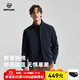 諾詩(shī)蘭25秋冬戶(hù)外男士3M新雪麗防潑棉服 徒步保暖彈力外套防潮立領(lǐng)棉服 純黑色 L (175)