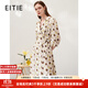 愛(ài)特愛(ài)（EITIE）復古波點(diǎn)西裝連衣裙氣質(zhì)浪漫七分袖顯瘦春季新款6907617 白色12 S 155