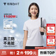 拇指白小T【三防T】二代短袖t恤男女純棉夏季圓領(lǐng)白小丅打底衫小白t 【拍1發(fā)2】女款-皓白+皓白 L