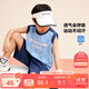 左西男童套裝夏裝2025新款兒童運動(dòng)速干背心兩件套籃球服潮 藍色 160