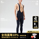 捷酷（jakroo）春夏8HCOOL第二季男士涼感4/4背帶長(cháng)褲戶(hù)外專(zhuān)業(yè)緊身款反光騎行褲 黑色（緊身款） M