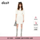DZZIT【明星同款】地素連衣裙夏季白色少女感裙子女 米白色 S