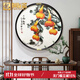 禮御友嘉蘇繡入戶(hù)玄關(guān)圓形裝飾畫(huà)五福臨門(mén)高檔壁畫(huà)精品蘇州刺繡葫蘆掛畫(huà) 五福臨門(mén)(80*80cm)