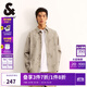 杰克·瓊斯（JACK&JONES）秋季新款潮流百搭舒適衣身圖案滿(mǎn)印翻領(lǐng)襯衫外套男裝225105021 E11卡其色 M