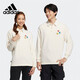 阿迪達斯（adidas）同款上衣neo芝麻街聯(lián)名休閑長(cháng)袖POLO衫 HM9949 白色 L