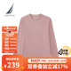 諾帝卡（NAUTICA）【火山巖】女裝秋冬新款蓄熱保暖舒適長(cháng)袖T恤女43TO01 粉色62R L