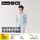 蕉內5系睡衣男女士法蘭絨情侶家居服套裝帶杯防凸點(diǎn)秋冬季暖感親膚 【女士】蘋(píng)果-水晶藍 L