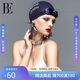 范德安（BALNEAIRE）女士高端時(shí)尚防水護耳硅膠游泳館泳帽長(cháng)發(fā)不勒頭成人泳帽 深紫藍