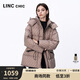 金羽杰2024年冬季新品鴨絨加厚輕保暖羽絨服女短款黑金面包服Y24802347