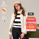 哈吉斯（HAZZYS）女裝 春秋款【PHIZ系列】立領(lǐng)抓絨夾克女ASVSU0BDX03 乳白色IV M (160/84A 38)