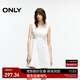 ONLY2025秋季新款休閑淑女風(fēng)純色顯瘦牛仔短裙連衣裙女|125142025 J2G 米白色 M
