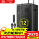 山水（SANSUI） E12演唱戶(hù)外k歌拉桿室外表演舞臺演出大音量藍牙移動(dòng)音響大功率唱歌室外活動(dòng)拓展一體機音箱 山水E12+雙話(huà)筒