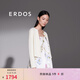 ERDOS 春夏圓領(lǐng)抽條長(zhǎng)袖彩虹扣精致修身顯瘦時(shí)尚女開(kāi)衫針織衫 白 XL 170/92A
