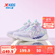 特步（XTEP）兒童鞋【氫風(fēng)8.0護足跑鞋】網(wǎng)革透氣緩震旋鈕扣飛彈科技運動(dòng)跑鞋 雪青紫 【氫風(fēng)8.0】 36