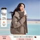 香影連帽小個(gè)子羽絨服女短款2025年冬裝新款90白鴨絨奶茶咖色外套 奶咖色 M