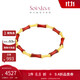 周大福SOINLOVE蜜粉金十里紅妝竹節(jié)紅玉髓足金黃金手鏈16.25cm VR1298