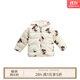 white wheat兒童2025冬季新款棉服女寶寶卡通連帽外套男孩防風(fēng)棉衣 米白 90cm 均碼
