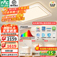 雷士（NVC）LED吸頂燈小白燈客廳燈大廳臥室燈輕奢風(fēng)全屋適老燈具燈飾-簡(jiǎn)芒 【兩室兩廳】搭遙控風(fēng)扇