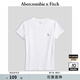 ABERCROMBIE & FITCH【經(jīng)典小麋鹿】女裝25夏季美式百搭圓領(lǐng)短袖T恤KI139-5273 白色（棕色小麋鹿） XS (160/84A)
