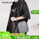 蔻一（Cnoles）男包單肩包商務(wù)休閑運動(dòng)百搭輕便男士斜挎包隨身手機包生日禮物送爸爸男朋友老公實(shí)用 黑配灰
