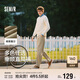 森馬（Semir）休閑褲男四季款寬松垂感直筒褲25秋季工裝運動(dòng)褲子109925127102