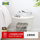 宜家（IKEA）KVISTBRO魁思伯茶幾邊桌儲物桌咖啡桌圓形矮桌子茶臺 黑色