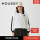moussy 女裝新款米奇POLO寬松T恤028GAY90-5030 010白色 均碼