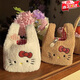 優(yōu)歆Hello1Kitty毛絨包包手提包秋冬上班百搭通勤收納包高顏值小拎包 【白色KT-無(wú)掛件】 18*17*12cm