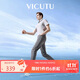 威可多（VICUTU）男士牛仔褲桑蠶絲彈力舒適百搭休閑長(cháng)褲 淺蒼灰 175/87