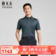 雅戈爾（YOUNGOR）短袖POLO衫男桑蠶絲柔軟彈性平滑光潔雅致易打理商場(chǎng)同款合款 墨綠 2XL