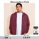 ABERCROMBIE & FITCH男裝女裝情侶裝25春季經(jīng)典小麋鹿運動(dòng)風(fēng)寬松連帽衛衣KI122-5251 深酒紅色 L (180/108A)