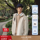 TOMMY HILFIGER25春夏新款男防潑水復古戶(hù)外潮流休閑運動(dòng)輕薄連帽夾克外套 米白色AEF L （推薦：150-165斤）