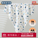 婧麒（JOYNCLEON）紗布7A抗菌嬰兒浴巾寶寶新生A類(lèi)兒童純棉六層高密加厚洗澡包裹巾 圣米爾卡車(chē)【六層高密 7A抗菌】 100*100cm