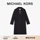 MICHAEL KORS邁克高仕 MK 女士翻領(lǐng)紐扣毛呢大衣外套 黑色 001 XS