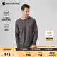 MONTANE盟泰恩戶(hù)外長(cháng)袖T恤男METIS美利奴細羊毛吸濕排汗透氣親膚 深灰 M