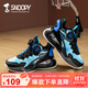 SNOOPY史努比童鞋男童運動(dòng)鞋兒童彈力籃球鞋輕便舒適訓練鞋7861藍黑34
