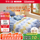 羅萊兒童A類(lèi)純棉磨毛三/四件套男孩加厚保暖被套床單秋冬1.2米床