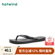 熱風(fēng)【商場(chǎng)同款】女士人字拖夏季新款時(shí)尚沙灘拖鞋舒適平底外穿人字拖 01黑色 39-40 L