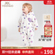 英氏（YEEHOO）嬰兒衣服秋冬加絨保暖男童女童連體衣包屁衣寶寶爬服