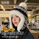 雪茜曼費爾島帽子女冬季東北防寒護耳針織棉帽防風(fēng)哈爾濱旅游保暖雷鋒帽